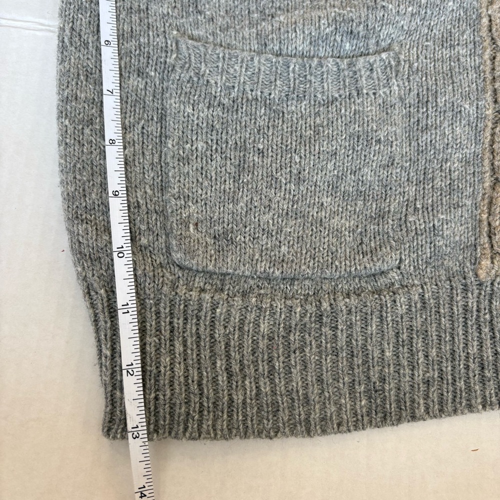 Generra Gray Cable Knit 2 tone Sweater Vest versatile classic staple - Picture 6 of 12